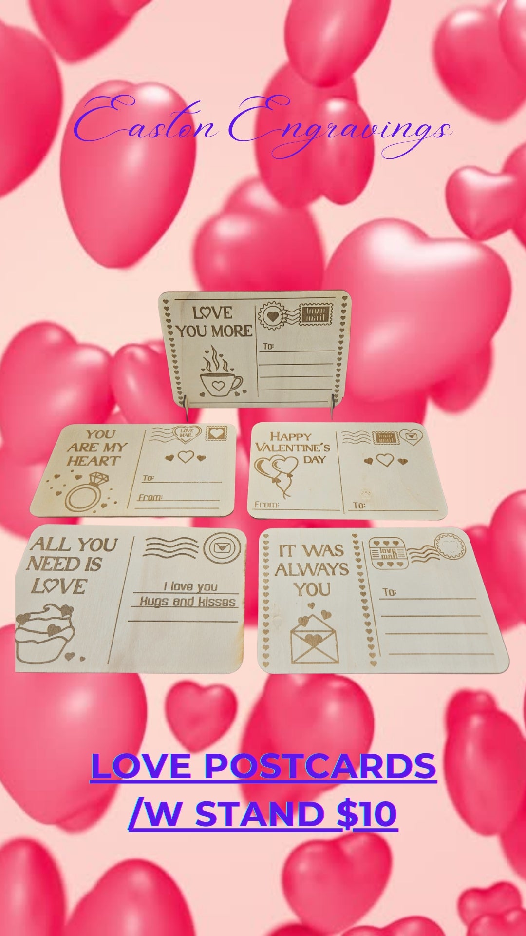 Wooden Post cards