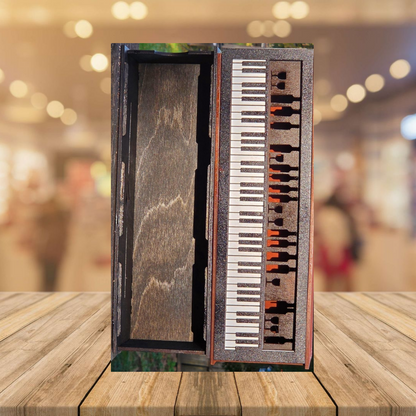 Keyboard / Piano Wooden Wine Box