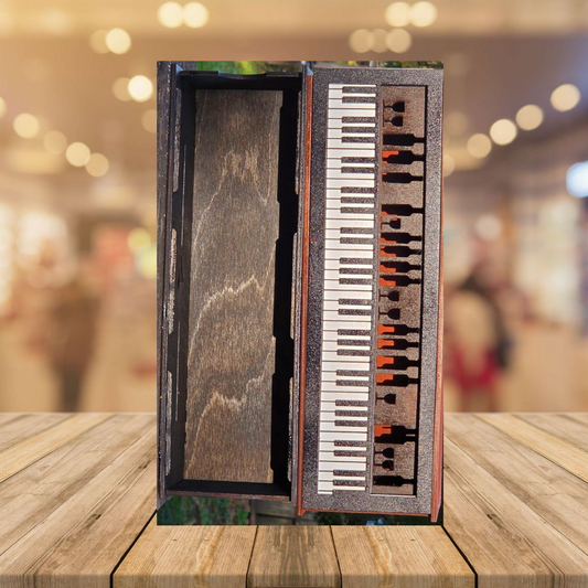 Keyboard / Piano Wooden Wine Box