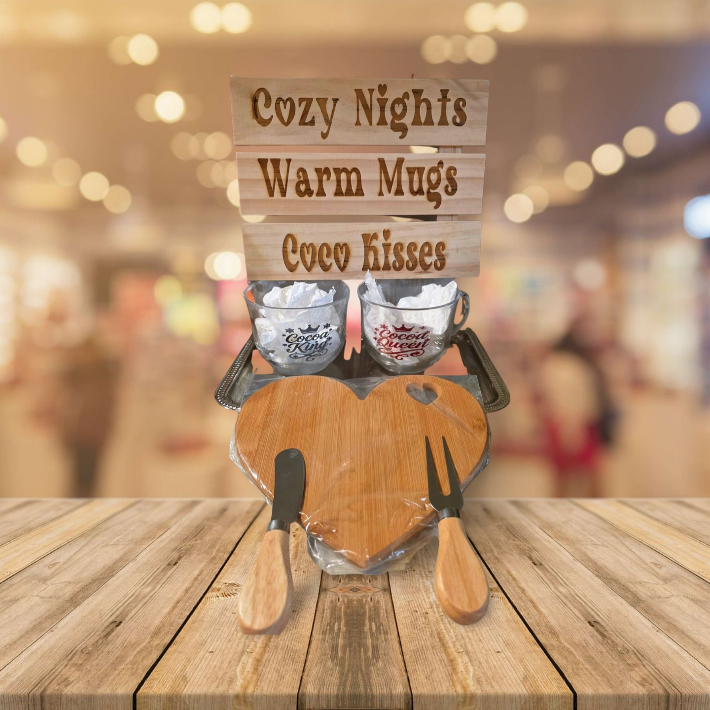 Cozy Nights, Warm Mugs & Cocoa Kisses Gift Set