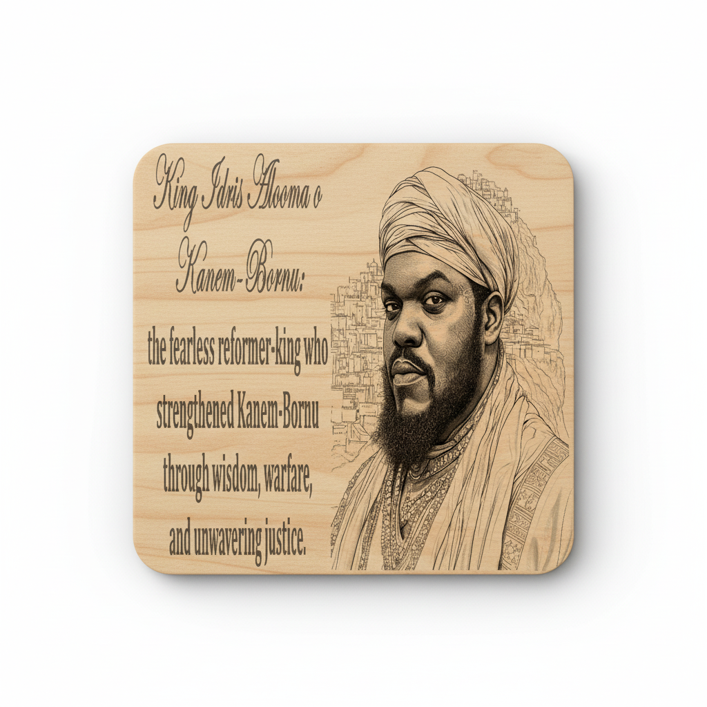African Kings & Queens Coaster Collection – Engraved Wood Coasters