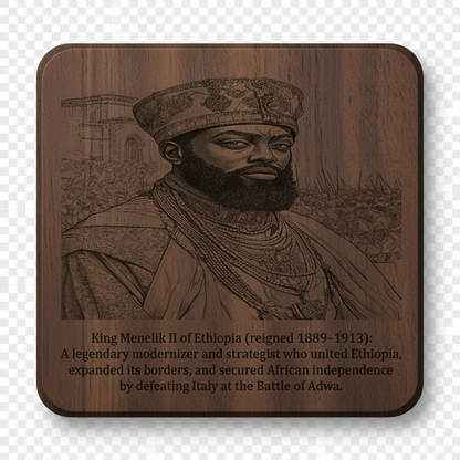 African Kings & Queens Coaster Collection – Engraved Wood Coasters