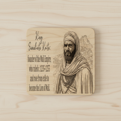 African Kings & Queens Coaster Collection – Engraved Wood Coasters