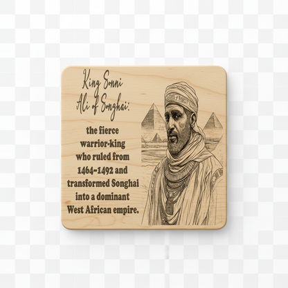 African Kings & Queens Coaster Collection – Engraved Wood Coasters