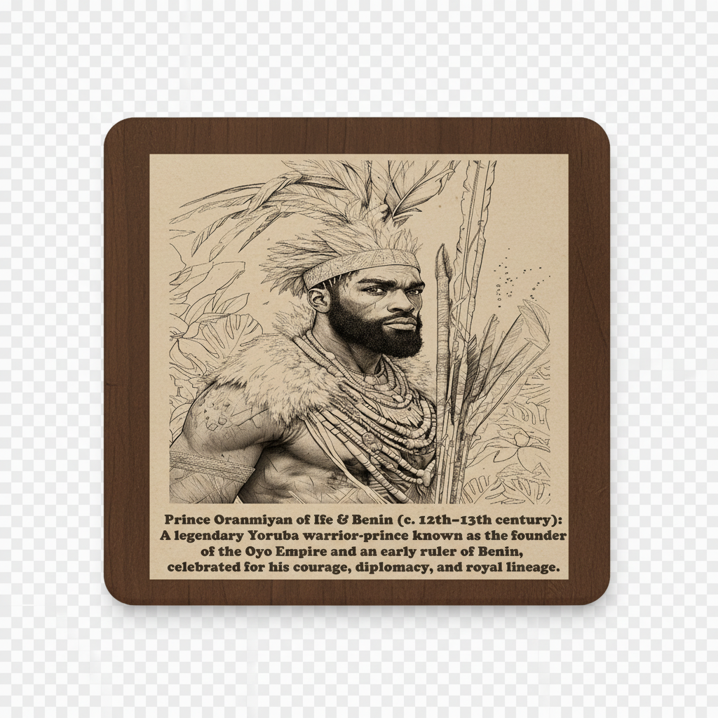 African Kings & Queens Coaster Collection – Engraved Wood Coasters