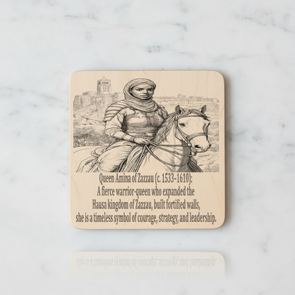 African Kings & Queens Coaster Collection – Engraved Wood Coasters
