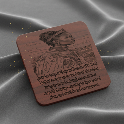 African Kings & Queens Coaster Collection – Engraved Wood Coasters