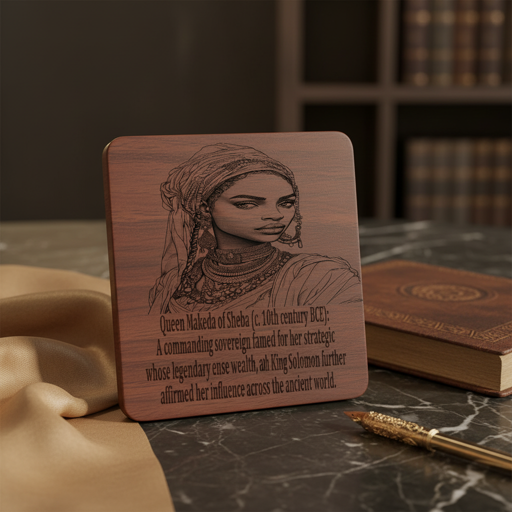 African Kings & Queens Coaster Collection – Engraved Wood Coasters