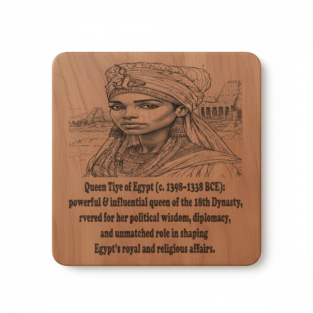 African Kings & Queens Coaster Collection – Engraved Wood Coasters