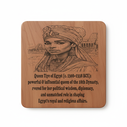 African Kings & Queens Coaster Collection – Engraved Wood Coasters