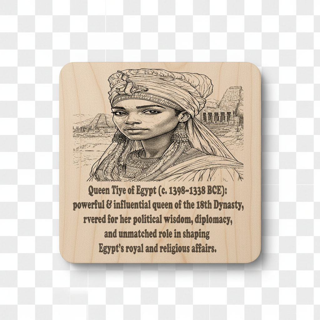African Kings & Queens Coaster Collection – Engraved Wood Coasters