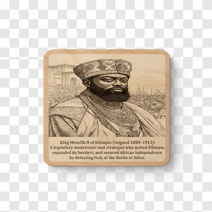 African Kings & Queens Coaster Collection – Engraved Wood Coasters